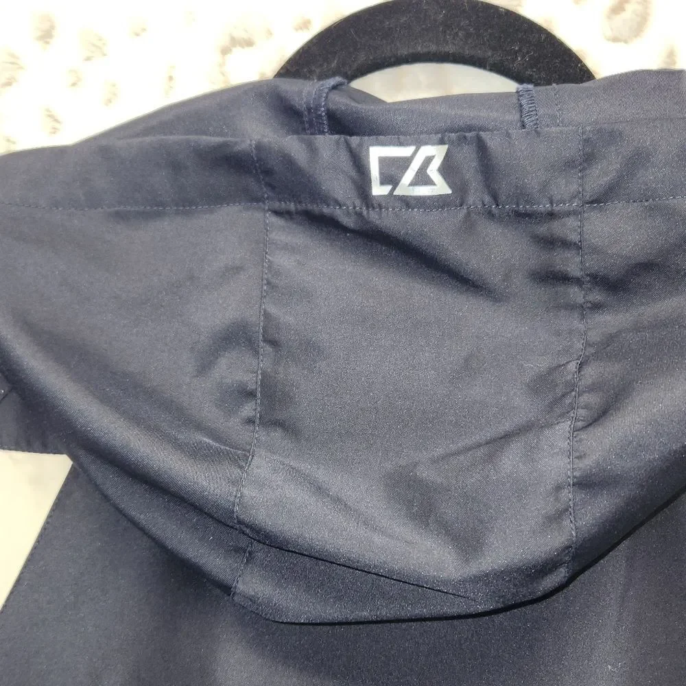 Cutter & Buck Women's MEDIUM WindTec Packable Navy Blue Golf 1/2 Zip Pullover